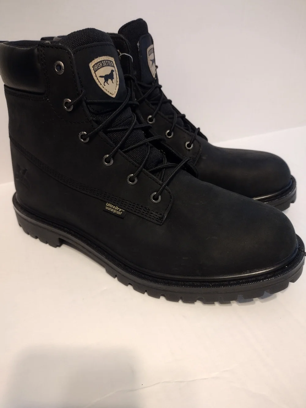 Irish Setter Men’s Black Waterproof Work Boots